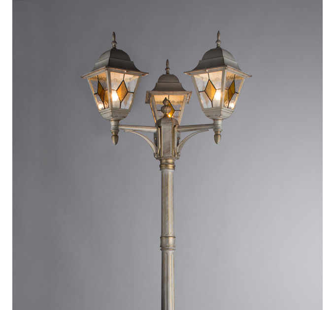 Уличный светильник Berlin Arte Lamp 3*75W Е27 белый A1017PA-3WG
