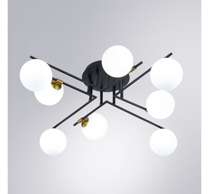 Потолочная люстра Arte Lamp GEMINI A2243PL-8BK