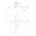 Потолочная люстра Arte Lamp GEMINI A2243PL-8BK