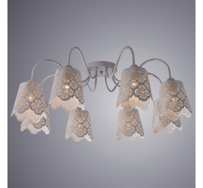 Потолочная люстра Julia Arte Lamp 8*40W Е27 A2032PL-8WG