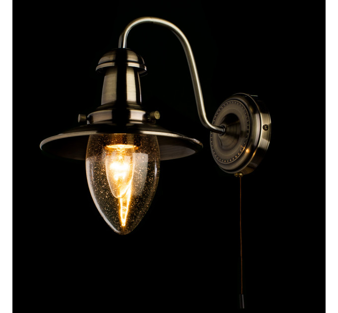 Настенное бра Fisherman Arte Lamp 1*60W Е27 бронза A5518AP-1AB