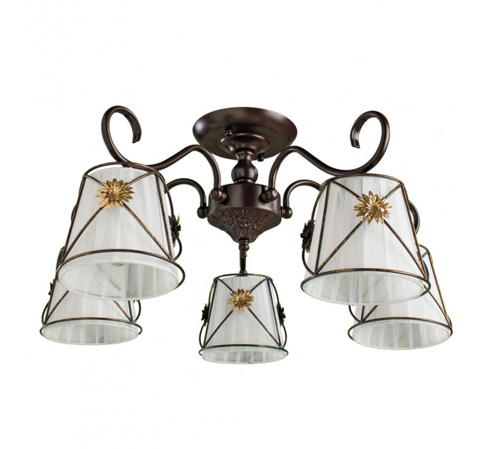Потолочная люстра Fortuna Arte Lamp 5*60W Е14 A5495PL-5BR