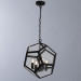 Подвесной светильник Polidero Divinare 4*40W Е14 черный 2026/04 Sp-4