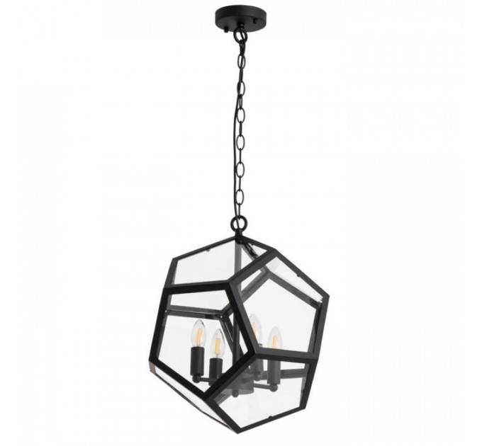 Подвесной светильник Polidero Divinare 4*40W Е14 черный 2026/04 Sp-4