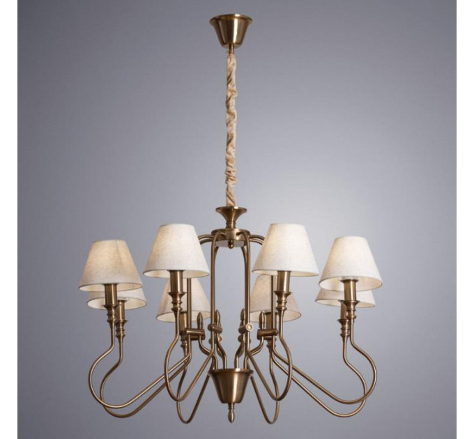 Подвесная люстра Agio Arte Lamp 8*40W Е14 A6086LM-8PB