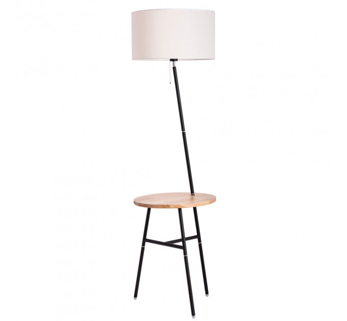 Торшер Combo Arte Lamp 1*60W Е27 белый A9202PN-1BK