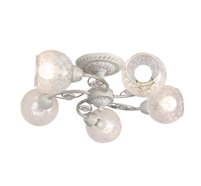 Потолочная люстра Cristy Arte Lamp 5*60W Е14 A5028PL-5WH