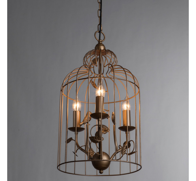 Подвесной светильник Gabbia Arte Lamp A1865SP-3BG