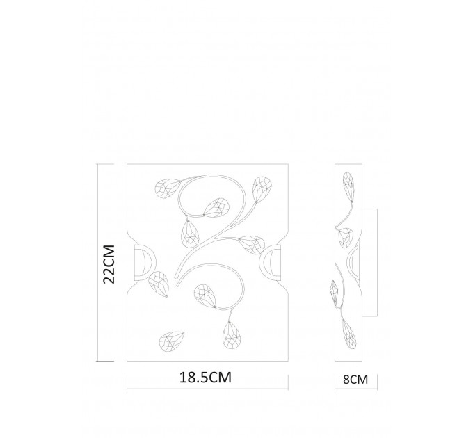 Светильник Arte Lamp JASMINE A4044AP-1CC