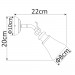 Спот Vento Arte Lamp 1*40W Е14 хром A9231AP-1CC