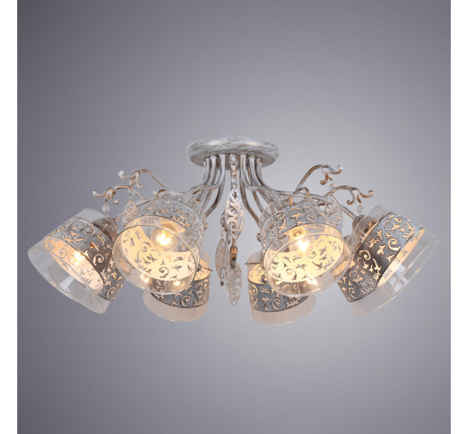 Потолочная люстра Calice Arte Lamp 8*40W Е14 A9081PL-8WG