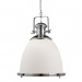 Подвесной светильник Capello Divinare 1*60W Е27 белый/хром 6678/12 Sp-1