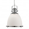 Подвесной светильник Capello Divinare 1*60W Е27 белый/хром 6678/12 Sp-1