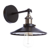 Настенное бра Delta Divinare 1*40W Е27 черный/бронза 2000/04 Ap-1