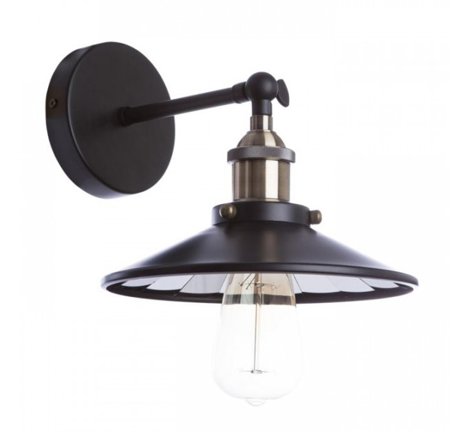 Настенное бра Delta Divinare 1*40W Е27 черный/бронза 2000/04 Ap-1