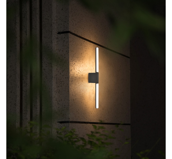 Уличный настенный светильник Arte lamp CALAMARO A5191AL-2BK