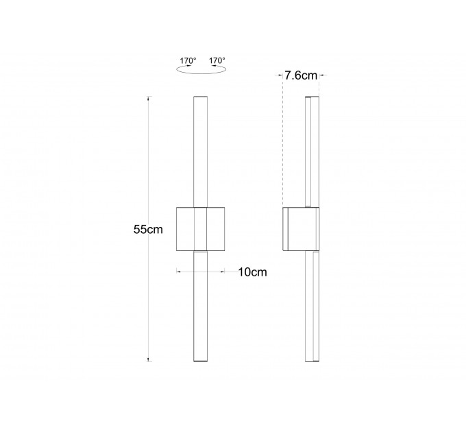 Уличный настенный светильник Arte lamp CALAMARO A5191AL-2BK