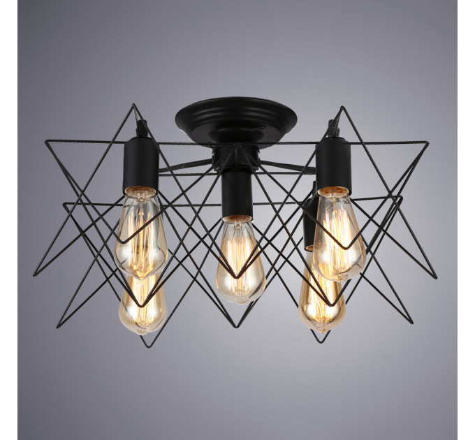 Потолочная люстра Tela Arte Lamp 5*40W Е27 A6048PL-5BK
