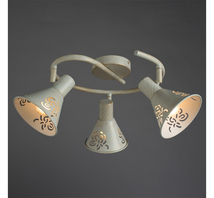 Потолочный светильник Cono Arte Lamp 3*40W Е14 белый A5218PL-3WG