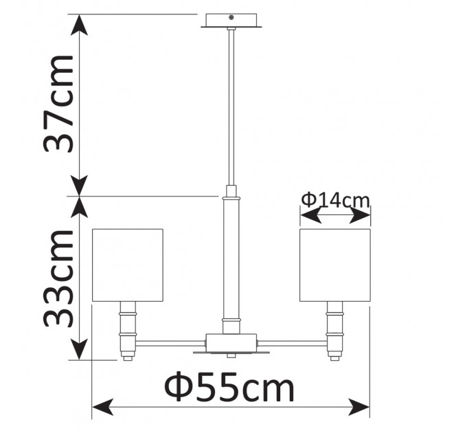 Подвесная люстра Circolo Arte Lamp A9519LM-5BR