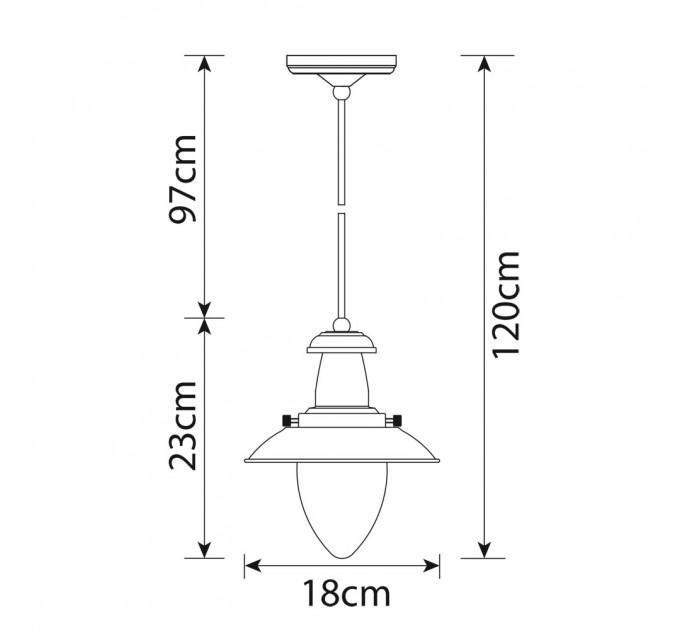 Светильник Arte Lamp FISHERMAN A5518SP-1RB