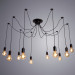 Подвесная люстра Fuori Arte Lamp 10*60W Е27 A9184SP-10BK