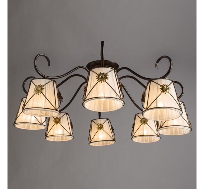 Потолочная люстра Fortuna Arte Lamp 8*60W Е14 A5495PL-8BR