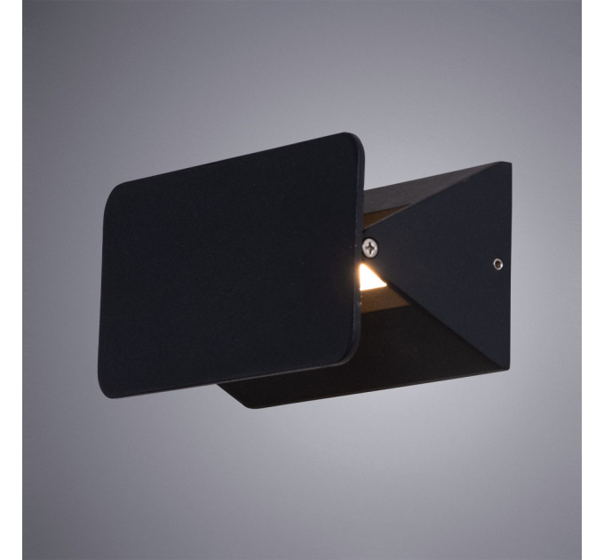 Уличный настенный светильник Elvin Arte Lamp черный A6164AP-1BK