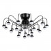 Потолочная люстра Dexter Arte Lamp LED 72W A3619PL-24BK