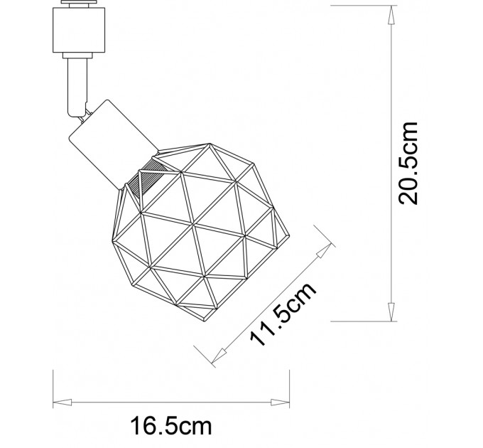 Трековый светильник Arte Lamp SOSPIRO A6141PL-1GO