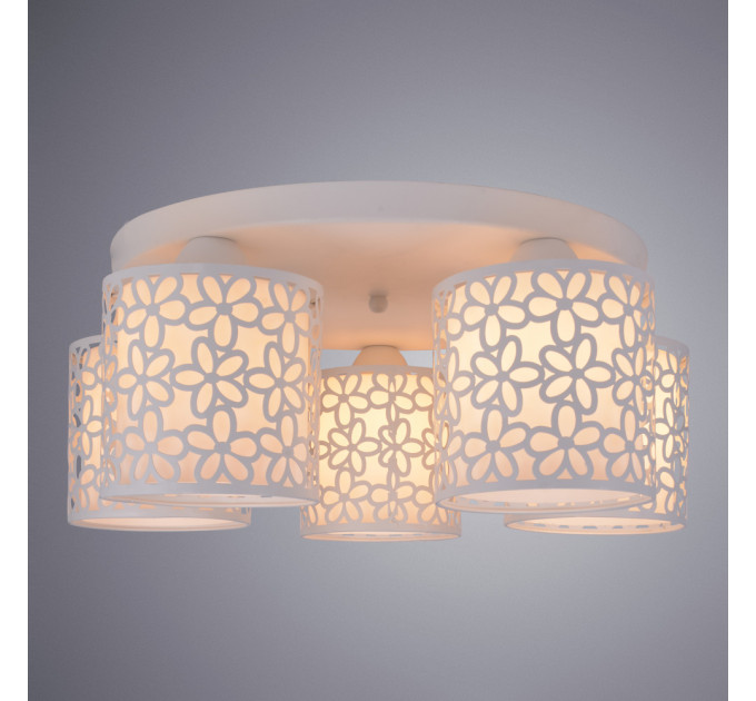 Потолочная люстра Traforato Arte Lamp A8349PL-5WH