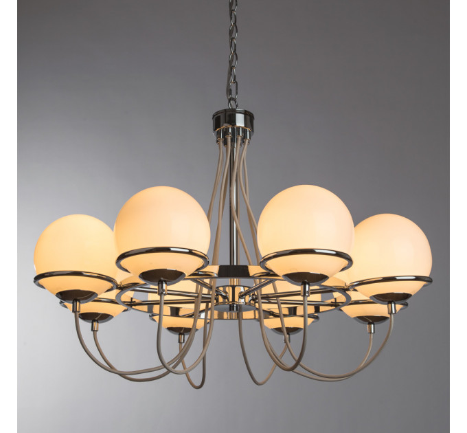 Подвесная люстра Bergamo Arte Lamp 8*40W Е14 хром A2990LM-8CC