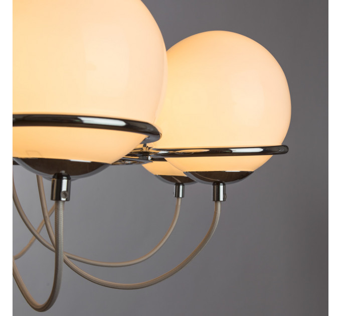Подвесная люстра Bergamo Arte Lamp 8*40W Е14 хром A2990LM-8CC