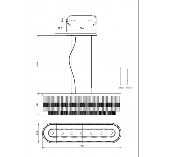 Подвесная люстра Divinare BRILLANTE 6813/17 SP-7
