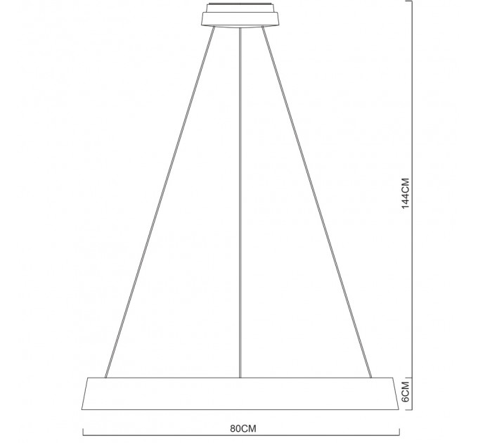 Подвесной светильник Corona Arte Lamp LED 45W A6280SP-1WH
