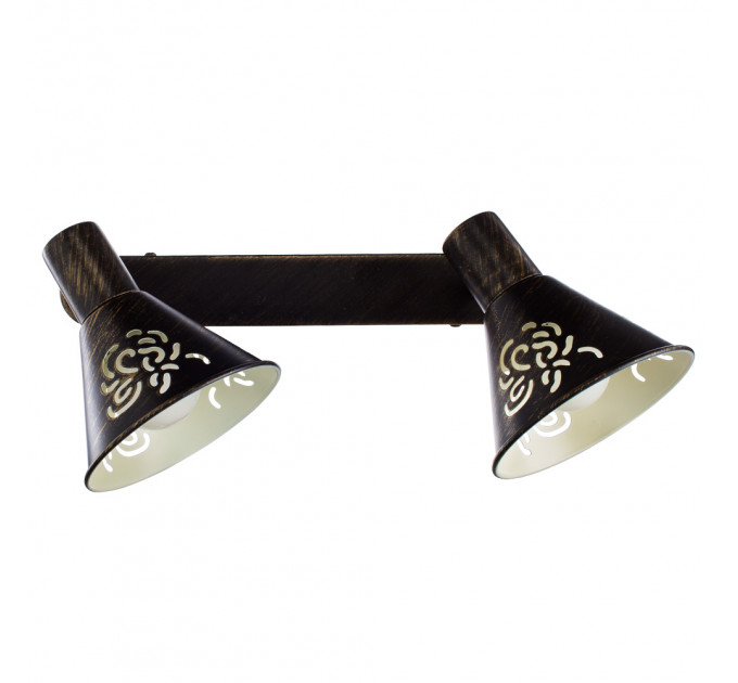Спот Cono Arte Lamp 2*40W Е14 коричневый A5218AP-2BR
