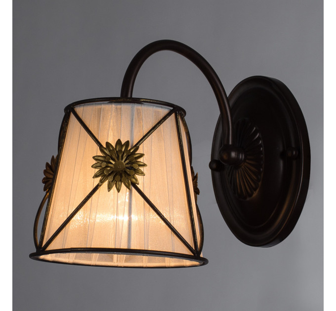 Настенное бра Fortuna Arte Lamp 1*60W Е14 A5495AP-1BR