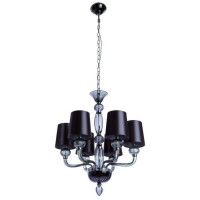 Подвесная люстра Bilancia Divinare 6*60W Е14 черный 1154/01 Lm-6