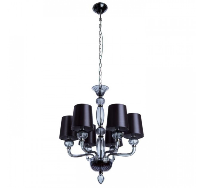 Подвесная люстра Bilancia Divinare 6*60W Е14 черный 1154/01 Lm-6