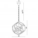 Подвесной светильник Poliedro Divinare 4*40W Е14 хром 2020/02 SP-4