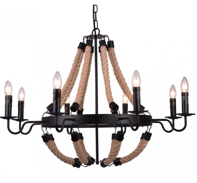 Подвесная люстра Marsiglia Arte Lamp 8*40W Е14 A8956LM-8BK