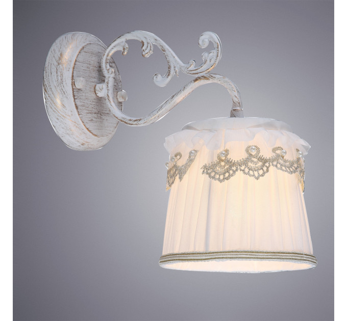 Настенное бра Merletto Arte Lamp 1*40W Е14 A5709AP-1WG