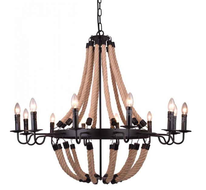 Подвесная люстра Marsiglia Arte Lamp 12*40W Е14 A8956LM-12BK