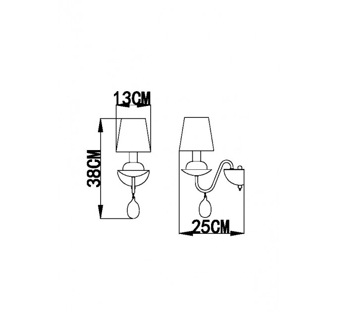 Настенное бра Signora Arte Lamp A2510AP-1WH