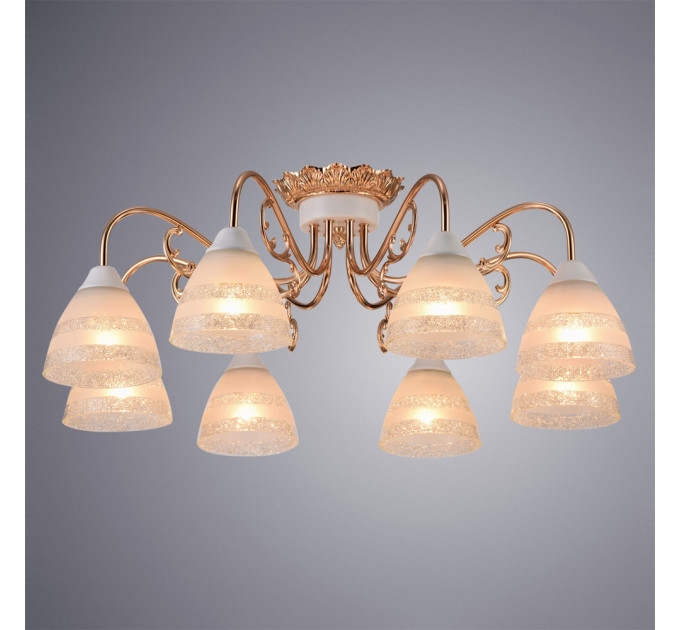 Потолочная люстра Francesca Arte Lamp 8*60W Е27 A7072PL-8WG