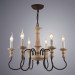 Подвесная люстра Woodstock Arte Lamp 6*60W Е14 A1700LM-6BR