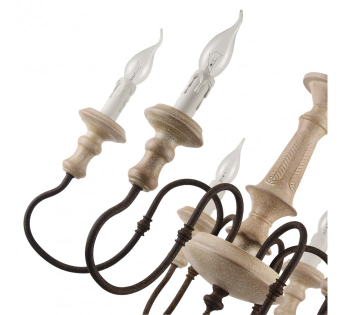 Подвесная люстра Woodstock Arte Lamp 6*60W Е14 A1700LM-6BR