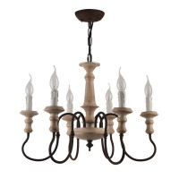Подвесная люстра Woodstock Arte Lamp 6*60W Е14 A1700LM-6BR