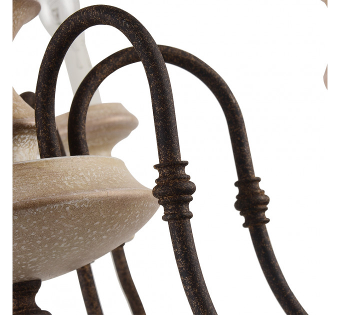 Подвесная люстра Woodstock Arte Lamp 6*60W Е14 A1700LM-6BR