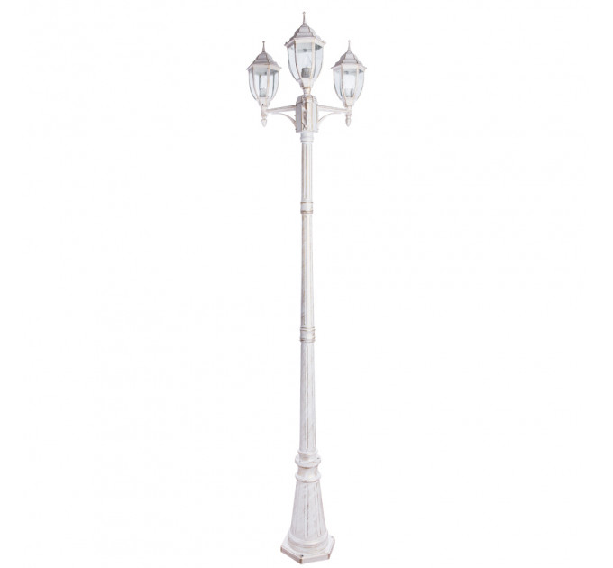 Уличный светильник Pegasus Arte Lamp 3*60W Е27 белый A3151PA-3WG